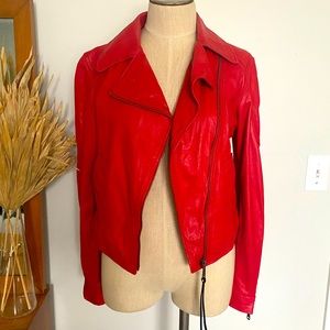 Real buttery soft leather Red jacket s